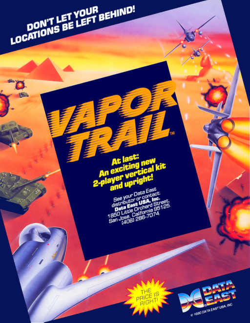 Vapor Trail - Hyper Offence Formation (World revision 1) MAME2003Plus Game Cover